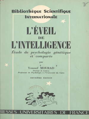 cover image of L'éveil de l'intelligence